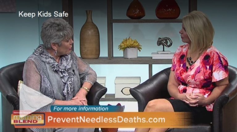 Children’s Board Executive Director, Kelley Parris Discusses Safe Sleep and Choosing a Safe Caregiver on the “Morning Blend”